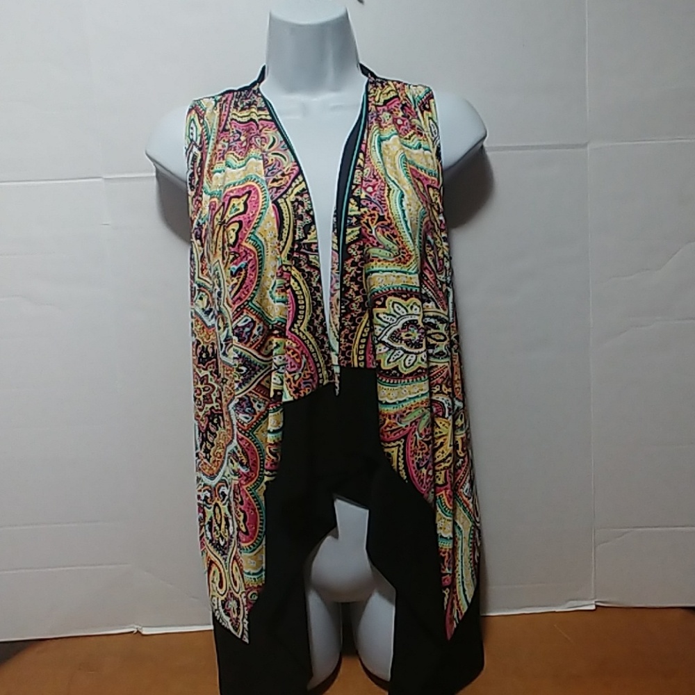 Slinky brand XS open front cardigan cover up knit